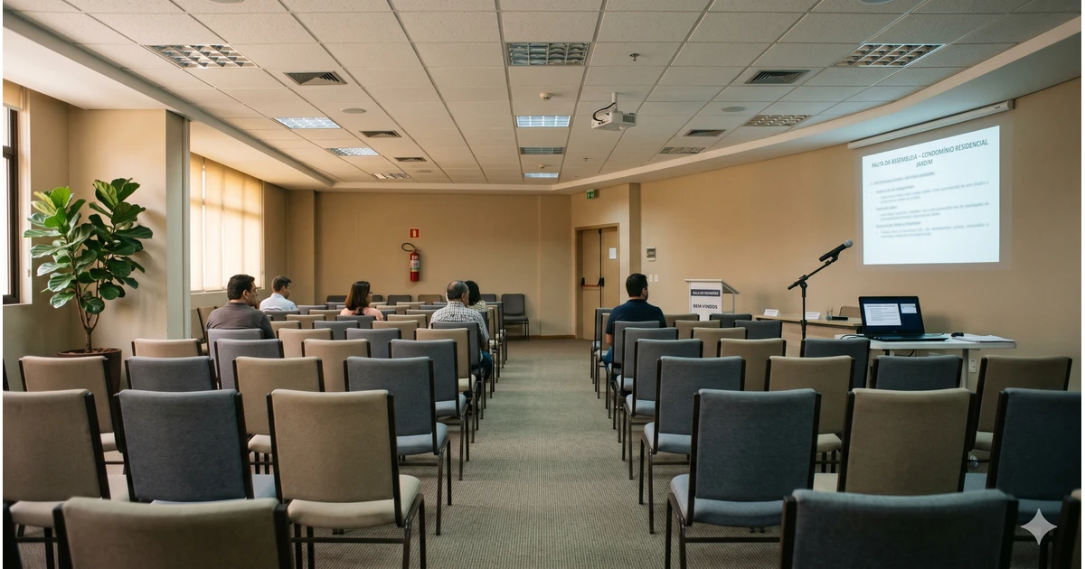Cadeiras em sala de reuniões